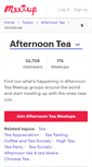 Mobile Screenshot of afternoon-tea.meetup.com