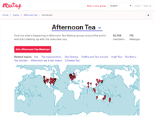 Tablet Screenshot of afternoon-tea.meetup.com