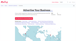 Desktop Screenshot of advertise-your-business.meetup.com