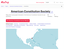 Tablet Screenshot of acslaw.meetup.com