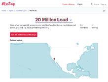 Tablet Screenshot of 20millionloud.meetup.com