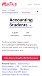 Mobile Screenshot of accounting-students.meetup.com
