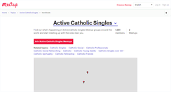 Desktop Screenshot of active-catholic-singles.meetup.com