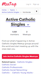 Mobile Screenshot of active-catholic-singles.meetup.com