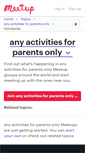 Mobile Screenshot of any-activities-for-parents-only.meetup.com