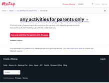 Tablet Screenshot of any-activities-for-parents-only.meetup.com