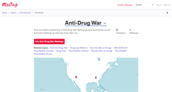 Desktop Screenshot of anti-drug-war.meetup.com