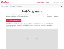 Tablet Screenshot of anti-drug-war.meetup.com