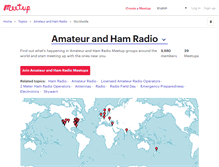 Tablet Screenshot of amateur-and-ham-radio.meetup.com