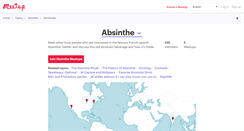 Desktop Screenshot of absinthe.meetup.com