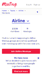 Mobile Screenshot of airline.meetup.com