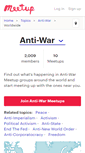 Mobile Screenshot of anti-war.meetup.com
