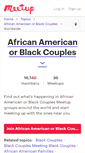 Mobile Screenshot of african-american-or-black-couples.meetup.com
