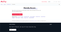 Desktop Screenshot of acura.meetup.com