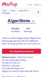Mobile Screenshot of algorithms.meetup.com