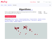 Tablet Screenshot of algorithms.meetup.com