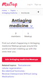 Mobile Screenshot of antiaging-medicine.meetup.com