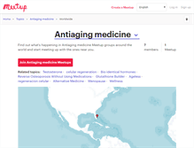 Tablet Screenshot of antiaging-medicine.meetup.com