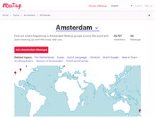 Tablet Screenshot of amsterdam.meetup.com