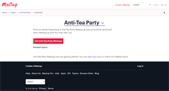 Desktop Screenshot of anti-tea-party.meetup.com