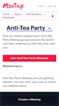 Mobile Screenshot of anti-tea-party.meetup.com