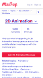 Mobile Screenshot of 2d-animation.meetup.com