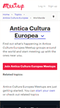 Mobile Screenshot of antica-cultura-europea.meetup.com