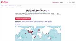 Desktop Screenshot of adobe-user-group.meetup.com