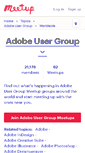 Mobile Screenshot of adobe-user-group.meetup.com