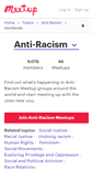 Mobile Screenshot of anti-racism.meetup.com