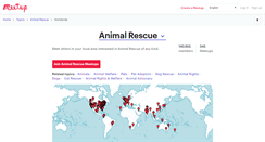 Desktop Screenshot of animalrescue.meetup.com