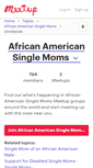 Mobile Screenshot of african-american-single-moms.meetup.com
