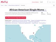 Tablet Screenshot of african-american-single-moms.meetup.com