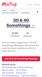 Mobile Screenshot of 30-40-somethings.meetup.com