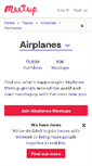 Mobile Screenshot of airplanes.meetup.com