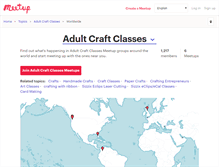 Tablet Screenshot of adult-craft-classes.meetup.com