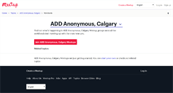 Desktop Screenshot of add-anonymous-calgary.meetup.com