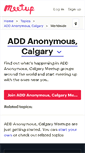 Mobile Screenshot of add-anonymous-calgary.meetup.com