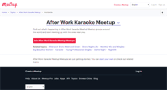 Desktop Screenshot of after-work-karaoke-meetup.meetup.com