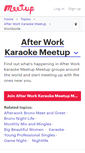 Mobile Screenshot of after-work-karaoke-meetup.meetup.com