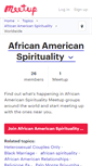 Mobile Screenshot of african-american-spirituality.meetup.com