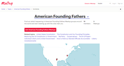 Desktop Screenshot of american-founding-fathers.meetup.com