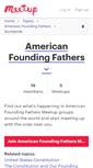 Mobile Screenshot of american-founding-fathers.meetup.com