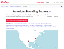 Tablet Screenshot of american-founding-fathers.meetup.com