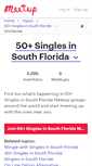 Mobile Screenshot of 50-singles-in-south-florida.meetup.com