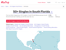 Tablet Screenshot of 50-singles-in-south-florida.meetup.com