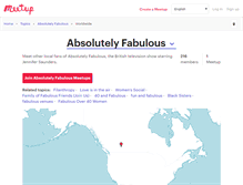 Tablet Screenshot of abfab.meetup.com