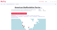 Desktop Screenshot of american-staffordshire-terrier.meetup.com