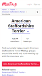 Mobile Screenshot of american-staffordshire-terrier.meetup.com