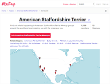 Tablet Screenshot of american-staffordshire-terrier.meetup.com